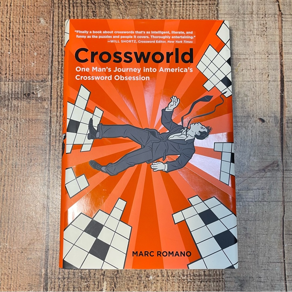 Crossworld by Marc Romano Hardcover Book Crossword Nonfiction Memoir Pop Culture